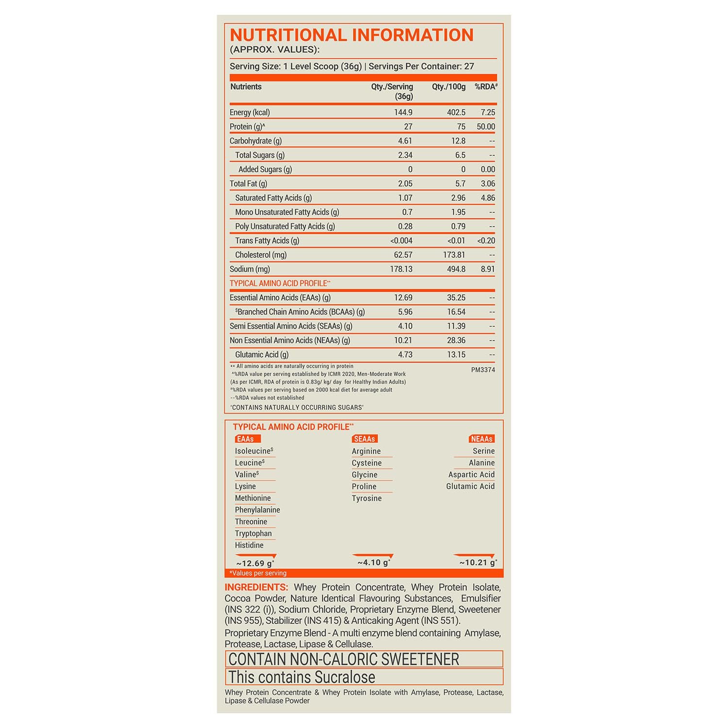 FUELONE Whey Max ( 1kg / 2.2lbs) | Whey Protein Concentrate & Whey Protein Isolate | 27g Protein - Image 3