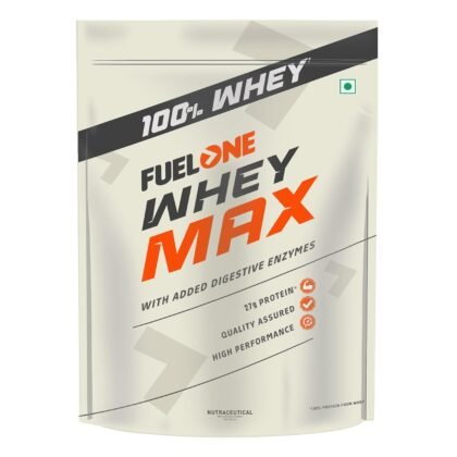 FUELONE Whey Max ( 1kg / 2.2lbs) | Whey Protein Concentrate & Whey Protein Isolate | 27g Protein