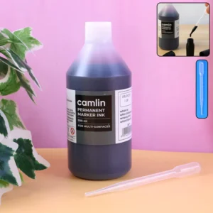 Camlin-Permanent-Marker-Ink-Red-–-500-ml-Refill-Bottle-with-Free-Dropper-